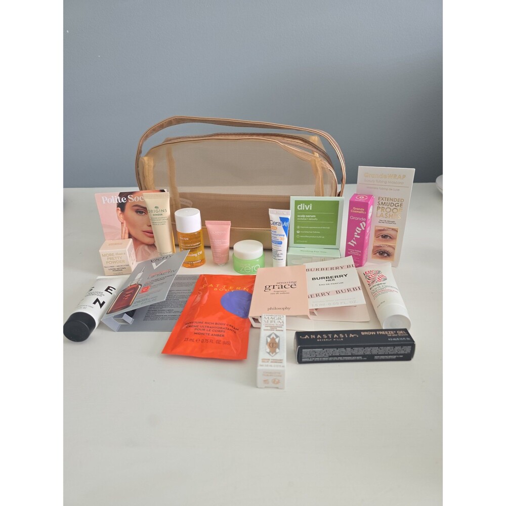 Summer Prestige Beauty Hair Skincare Travel Bundle with Cosmetic Bag NEW